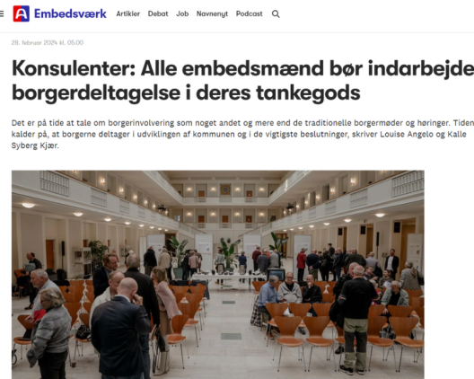 Borgerdeltagelse artikel