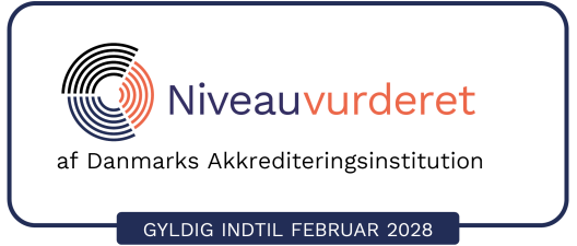 Niveauvurderet af Danmarks Akkrediteringsinstitution