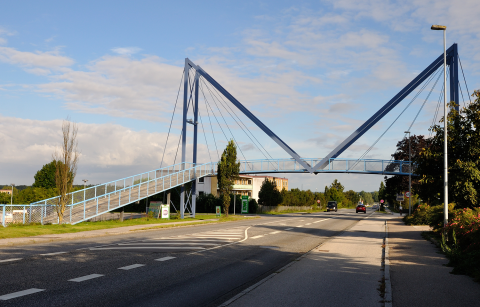 Gangbro over Østre Ringvej i Næstved